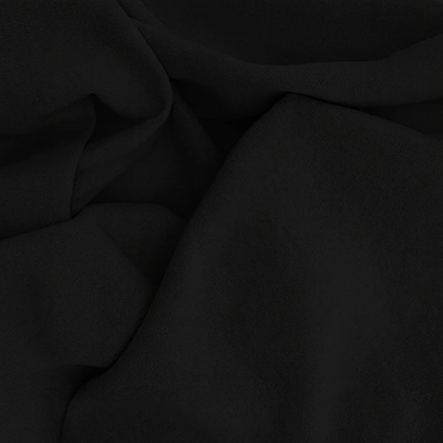 100% Cotton Fabric Morocco - Black - 1m or 0.5m (OD)