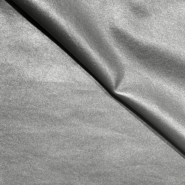 40% PU 30% Viscose 30% Polyester Leathercloth  - 01JLL0003 - Silver*
