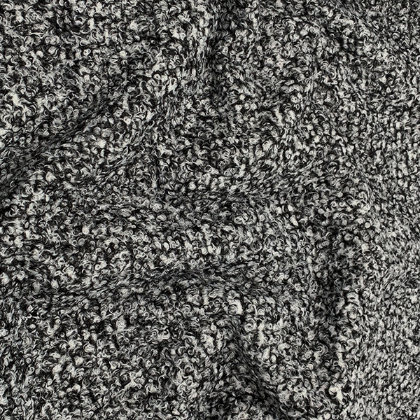 100% Polyester Boucle - 01JLP0034 - Marl Black