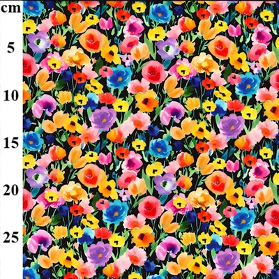 Digital Viscose Print - 01- JLV0277 Col 1