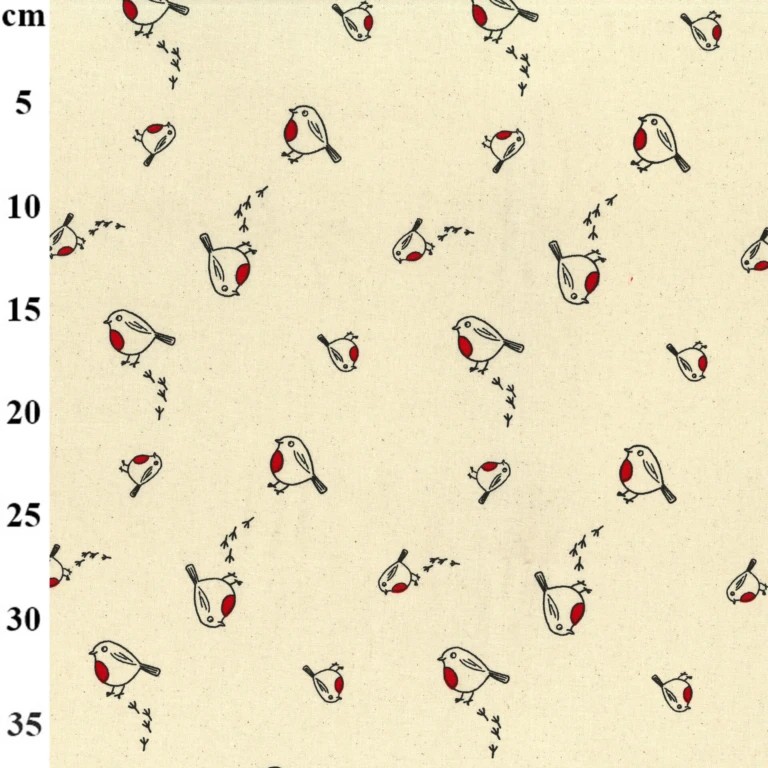 100% Cotton Christmas Print - 01-JLX0195 - Natural