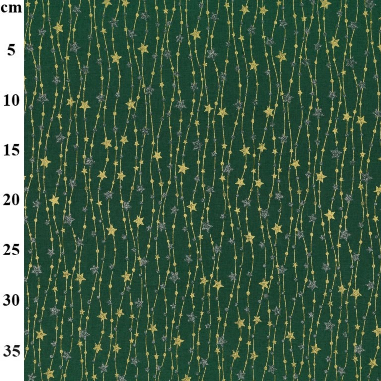 100% Cotton Christmas Print - 01-JLX0219 - Green