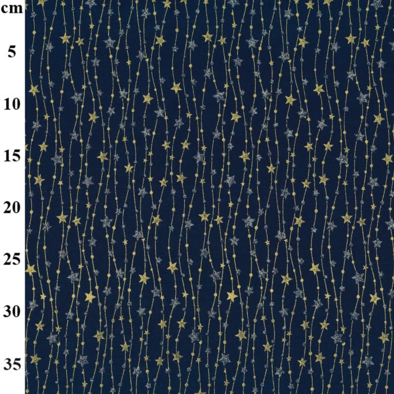 100% Cotton Christmas Print - 01-JLX0219 - Navy