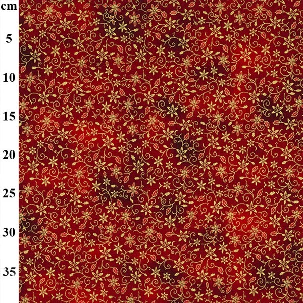 100% Cotton Christmas Print - 01-JLX0244 - Red