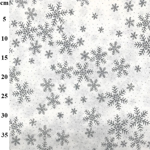 100% Cotton Christmas Print - 01-JLX0253 - Snowflake