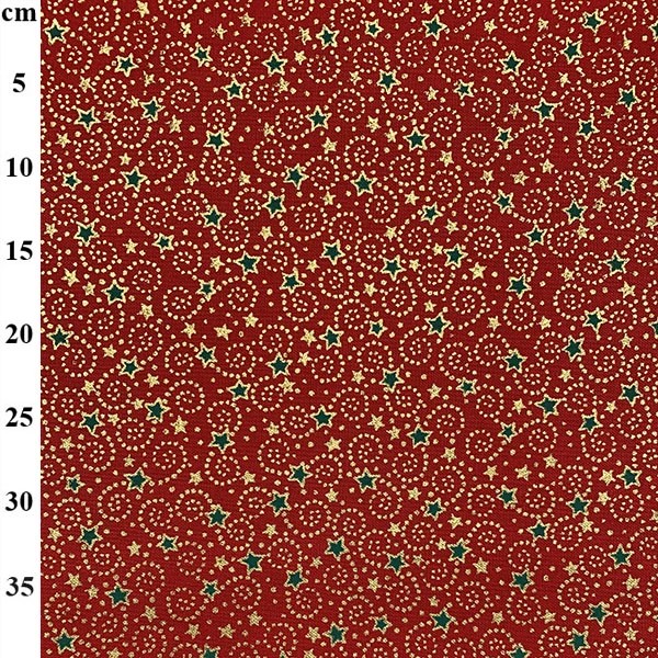 100% Cotton Christmas Print - 01-JLX0258 - Red