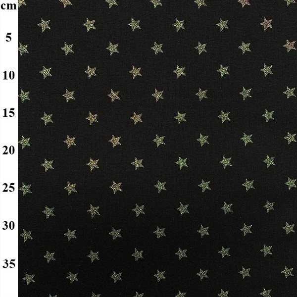 100% Cotton Christmas Print - 01-JLX0259 - Black/Silver