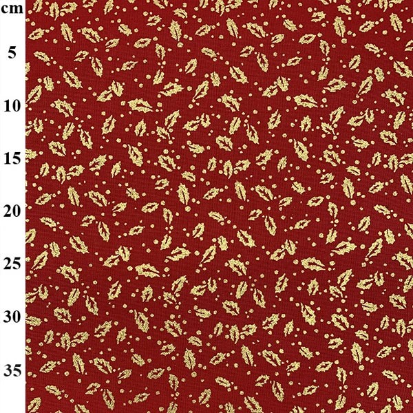 100% Cotton Christmas Print - 01-JLX0264 - Red