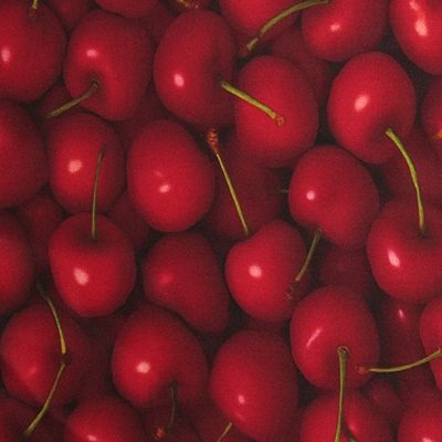 100% Rayon Sateen  - EM27-LJRS1 Cherries