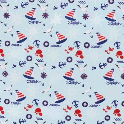 Digital Polycotton Sailboat - MPPC6