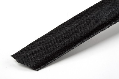 Polyester Boning: Cotton Covered: 12mm: Black - 1m - N4334B