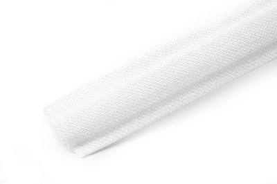 Polyester Boning: Cotton Covered: 12mm: White - 1m - N4334W