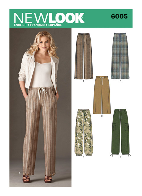 New Look Sewing Pattern Misses' Pants - N6005 - Size - 10-22