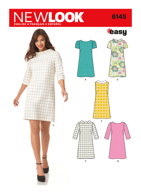 New Look Sewing Pattern Misses' Dress - N6145 - Size - 8-18