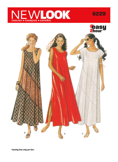 New Look Sewing Pattern Misses' Dresses - N6229 - Size - 8-18