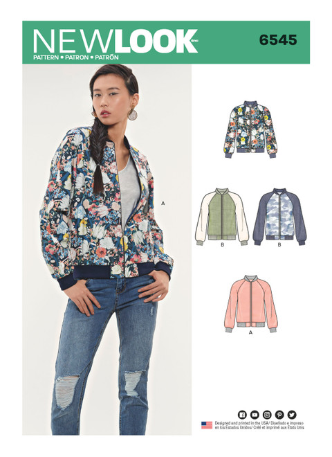 New Look Sewing Pattern Misses' Flight Jacket - N6545 - Size - 6-18