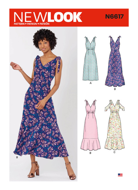 New Look Sewing Pattern Misses' Dresses - N6617 - Size - 10-22
