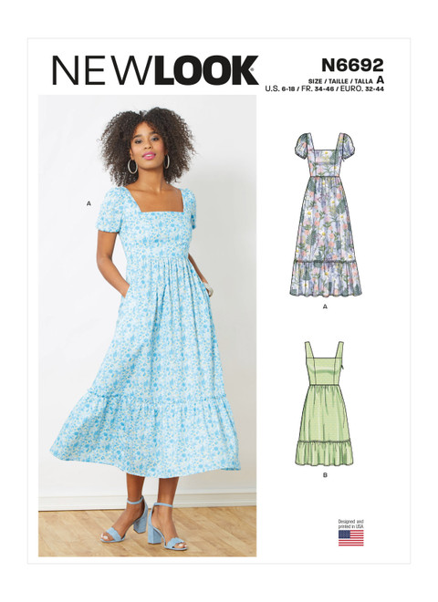 New Look Sewing Pattern Misses' Dresses - N6692 - Size - 6-18
