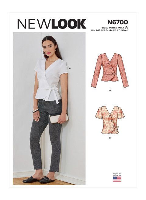 New Look Sewing Pattern Misses' Tops - N6700 - Size - 4-16