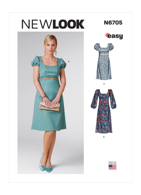New Look Sewing Pattern Misses' Dress - N6705 - Size - 6-18