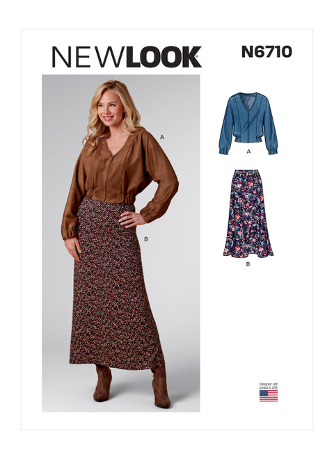 New Look Sewing Pattern Misses' Jacket and Skirt - N6710 - Size - 8-18