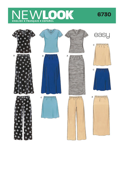 New Look Sewing Pattern Misses' Separates  - N6730 - Size - S-XL