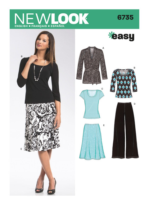 New Look Sewing Pattern Misses' Separates - N6735 - Size - 10-22