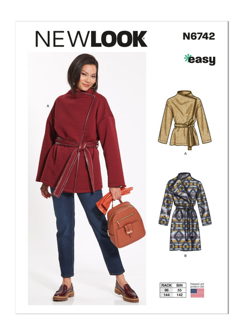 New Look Sewing Pattern Misses' Jacket and Coat  - N6742 - Size - XS-XL