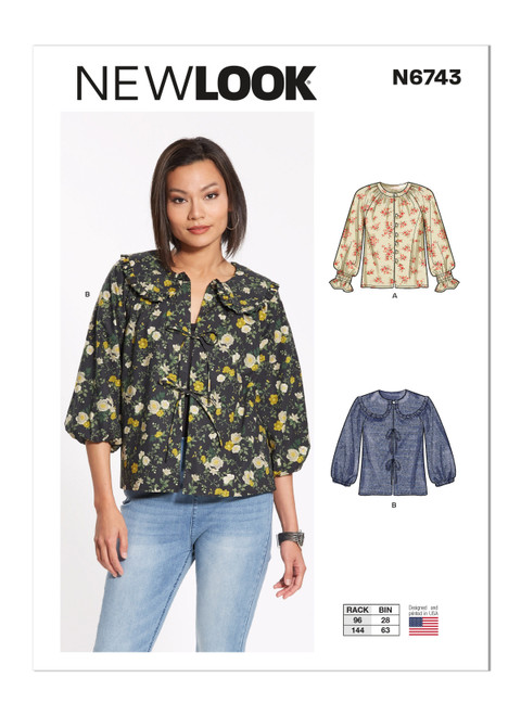 New Look Sewing Pattern Misses' Tops - N6743 - Size - 8-20