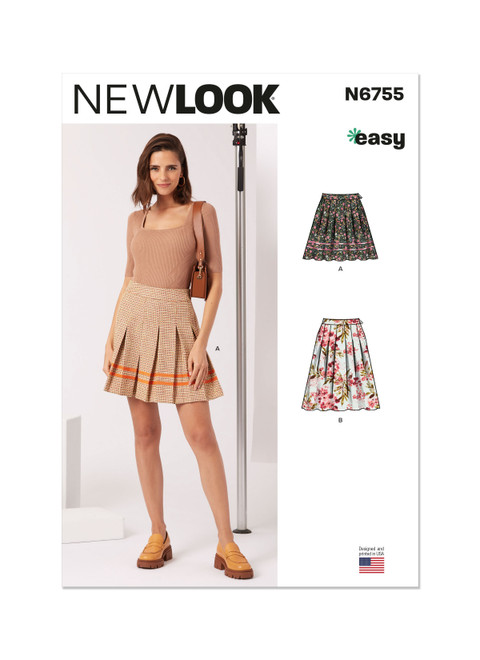 New Look Sewing Pattern Misses' Skirt In Two Lengths - N6755 - Size - 6-16