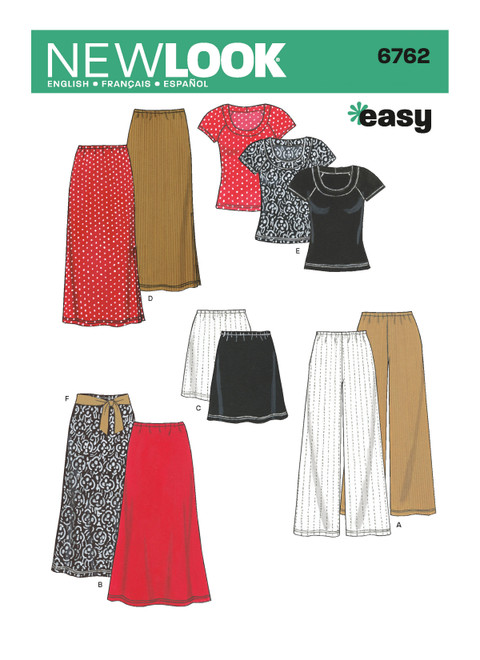 New Look Sewing Pattern Misses' Separates - N6762 - Size - XS-XL