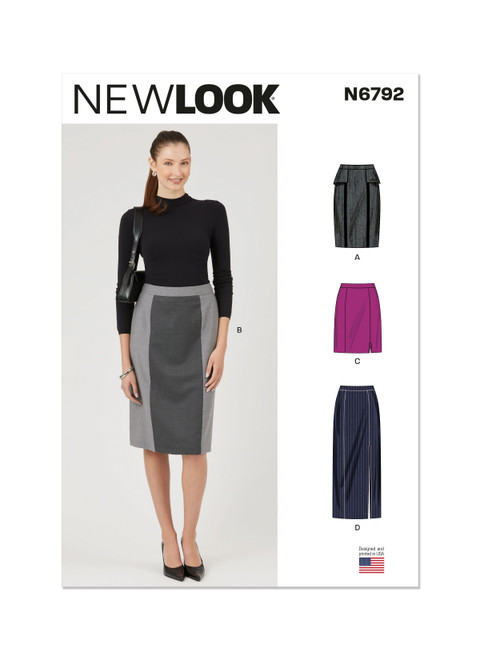 New Look Sewing Pattern Misses' Skirts - N6792 - Size - 4-16