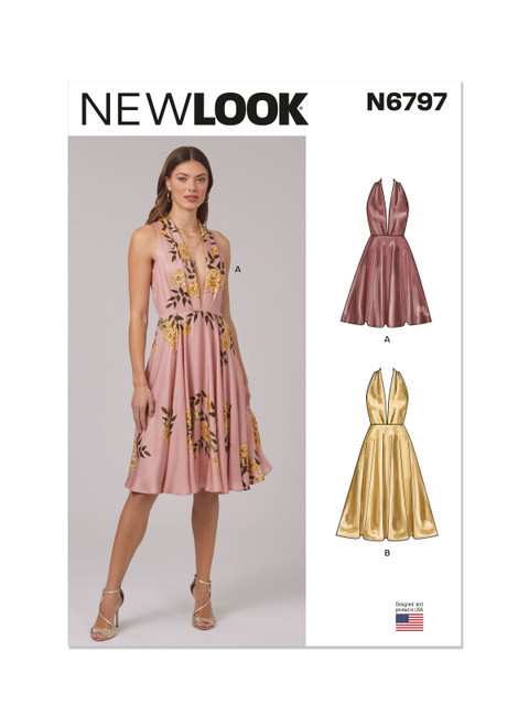 New Look Sewing Pattern Misses' Dress in Two Lengths - N6797 - Size - 8-18