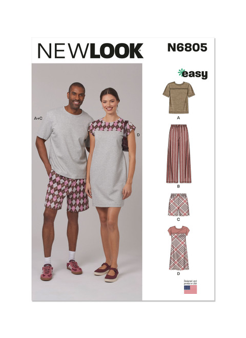 New Look Sewing Pattern Unisex Sleepwear - N6805 - Size - XS-XL