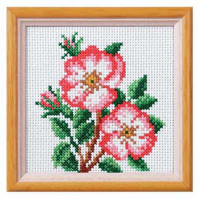 Cross Stitch Kit: Dog Rose - ORC.7515