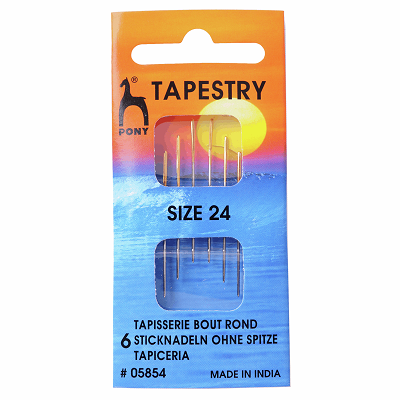 PO5854 Hand Sewing Needles: Gold Eye: Tapestry Size 24