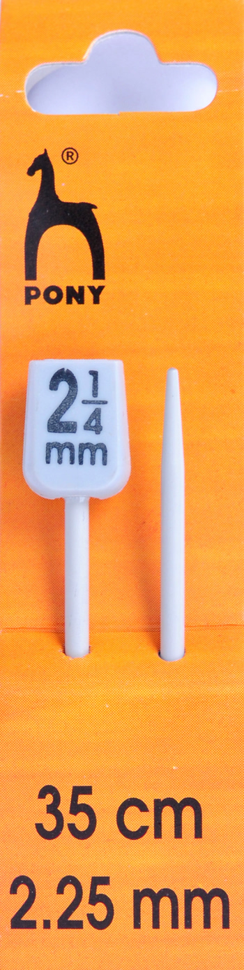 P33602 Pair of 35cm x 2.25mm Pony Knitting Pins
