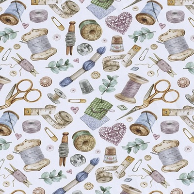 Cotton Canvas - EM27- PCAN18 Panama Digital Canvas Sewing