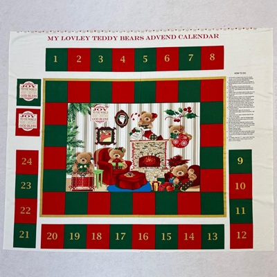 My Lovely Teddy Bear Advent Panel (F)