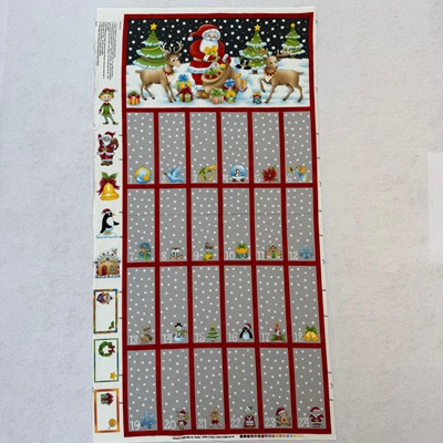 Santa in the Snow Advent Panel (G)