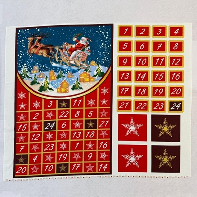 Santa & 2 Reindeer Advent Panel (K) WAS �7.50 NOW �6.75