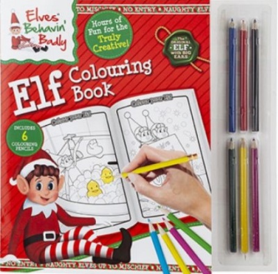 WHT 500140 Elves activity book with pencils