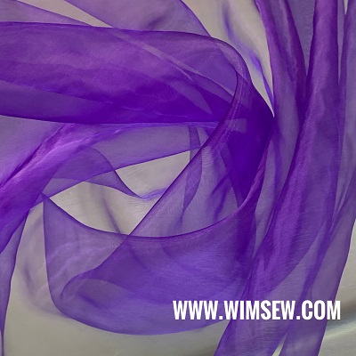 Poly Organza - E3 Purple - 1m or 0.5m 