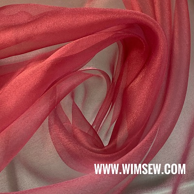 Poly Organza - E3 Wine - 1m or 0.5m 