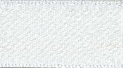 Double Faced Satin Ribbon White 1 - 1m.