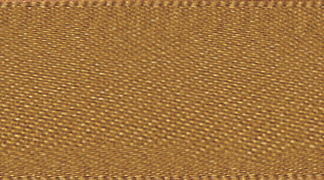 Double Faced Satin Ribbon Old Gold 20 - 1m.