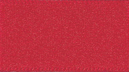 Double Faced Satin Ribbon Red 250 - 1m.