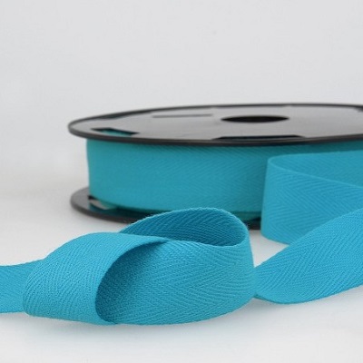 25mm COTTON TWILL TAPE - S107 020 Ice Blue - 1m