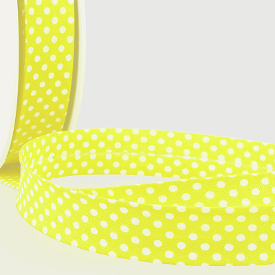 Cotton 20mm Bias Binding -1m - S1667D000\081 - Dot - Light Yellow