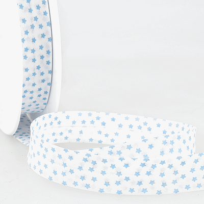 Polycotton 20mm Bias Binding -1m - S1873D000\03 Stars - Sky